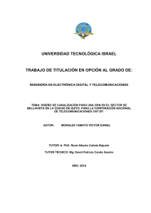 universidad tecnológica israel trabajo de titulación en opción al