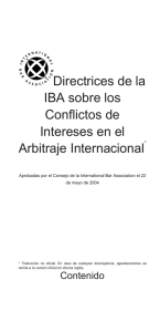 Reglas IBA sobre independencia - Asociación Europea de Arbitraje