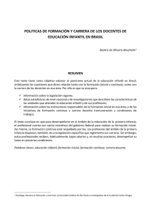 Informe Nacional sobre Docentes para la Educación de la Primera