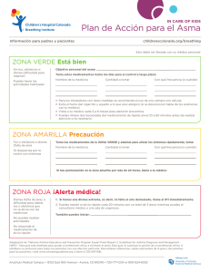 Plan de Acción para el Asma - Children`s Hospital Colorado