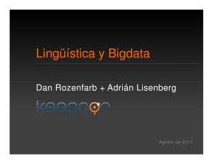 Rozenfarb Dan | Keepcon Lingüística y Big Data