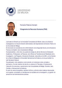 Fernando Palencia Herrejón Vicegerente de Recursos Humanos