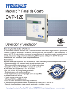 Macurco™ Panel de Control DVP-120