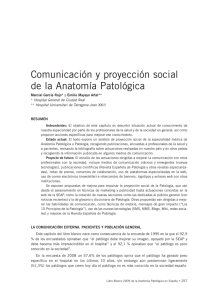 Comunicación y proyección social de la Anatomía Patológica