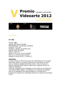 Premio Premiados y seleccionados Videoarte 2012