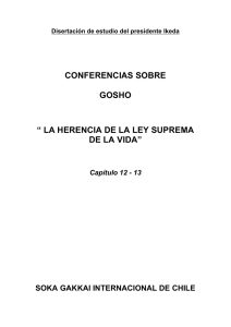 conferencias sobre gosho “ la herencia de la ley