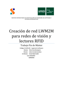 Creación de red LWM2M para redes de visión y lectores RFID