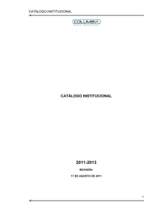 Descarga el Catálogo Institucional 2011-2013