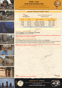 NEPAL - 9 días del 02 al 09 Diciembre 2016
