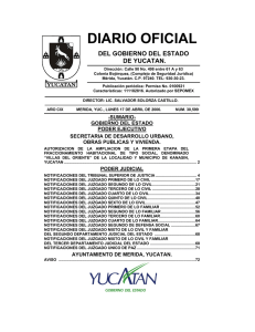 diario oficial - Gobierno del Estado de Yucatán