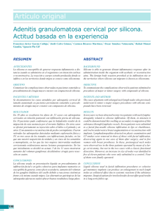 Adenitis granulomatosa cervical por silicona. Actitud basada en la