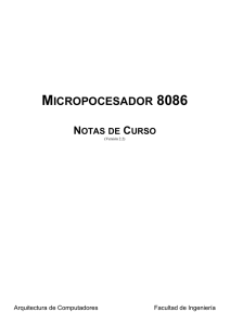 micropocesador 8086 - Facultad de Ingeniería