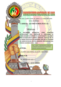 TÍTULO: - Repositorio Universidad Nacional de Loja