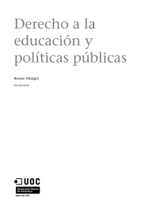 Tutela jurídica : Derechos a la educación y políticas, julio 2009