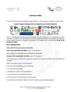 convocatoria - Instituto Mexicano de Tecnología del Agua