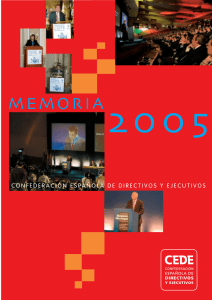 Memoria de actividades 2005 - Confederación Española de