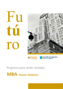 MBA – Sector Hotelero - Escuela de Negocios Afundación