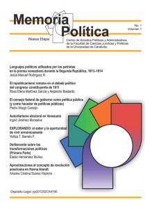 Memoria Politica - Portal de Revistas Electrónicas