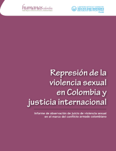 represión de la violencia sexual en colombia y justicia internacional