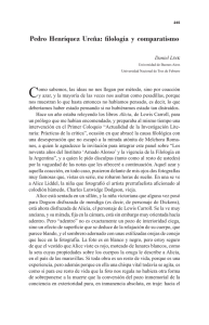 Pedro Henríquez Ureña: filología y comparatismo