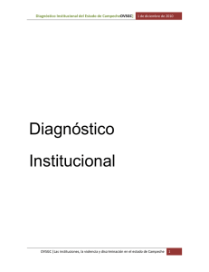 Diagnóstico Institucional - Instituto Nacional de las Mujeres