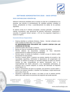 software administrativo zeus – back office