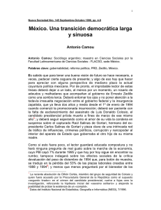 México. Una transición democrática larga y sinuosa