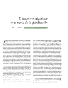 El fenómeno migratorio en el marco de la globalización