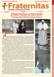 El Papa Francisco en Tierra Santa