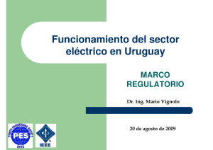 sector eléctrico en el uruguay