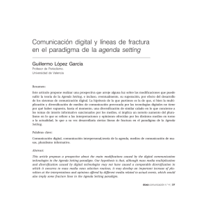 Comunicación digital y lı´neas de fractura en el