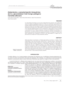 Aislamiento y caracterización bioquímica de la α