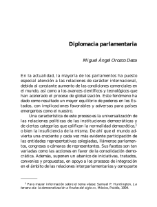 Diplomacia parlamentaria - Revista Mexicana de Política Exterior