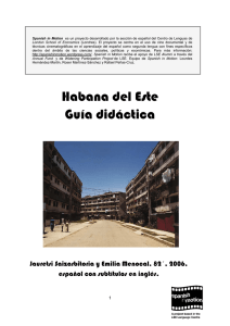 Habana del Este Guía didáctica