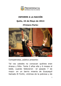 2014-05-24 INFORME A LA NACIÓN