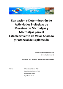 Evaluación y Determinación de Actividades Biológicas