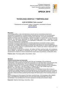 Tecnología Gráfica y Temporalidad - RUA