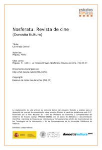 Nosferatu. Revista de cine
