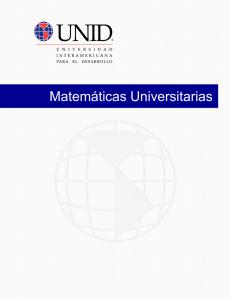 Matemáticas Universitarias