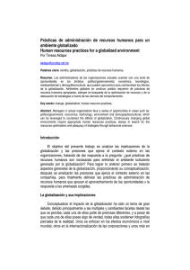 Prácticas de administración de recursos humanos para un ambiente