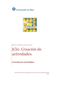 JCLIC. Creación de actividades - INTEF