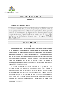 Dictamen 545/2011, solicitado por el Excmo. Sr. Presidente del