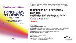 TRINCHERAS DE LA REPÚBLICA 1937-1939