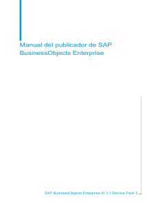 Manual del publicador de SAP BusinessObjects