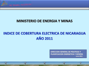 MINISTERIO DE ENERGIA Y MINAS DIRECCION GENERAL
