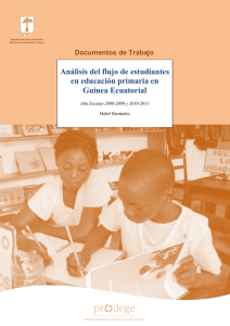 Análisis del flujo de estudiantes en educación primaria en Guinea