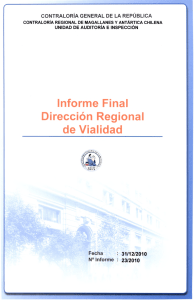 informe final 23-10 dirección regional de vialidad de magallanes y