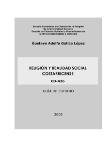 GE0426 Religión y realidad social - 2009