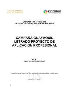campaña guayaquil letrado proyecto de aplicación profesional