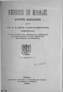 apuntes biográficos - Red Municipal de Bibliotecas de Córdoba